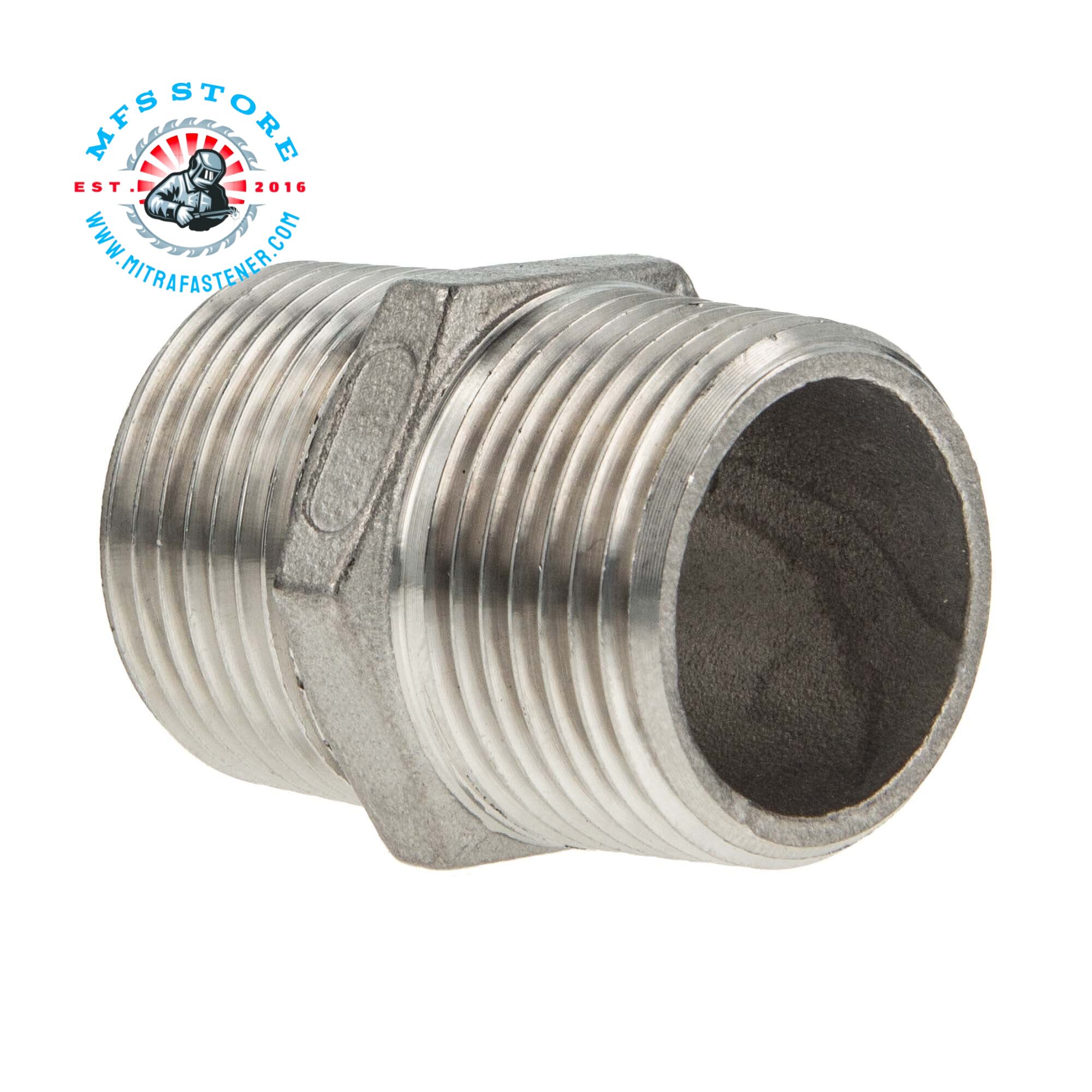 Double Nipple Stainless Steel